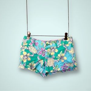 Lilly Pulitzer Walsh Shorts Turtle Moving Slowly